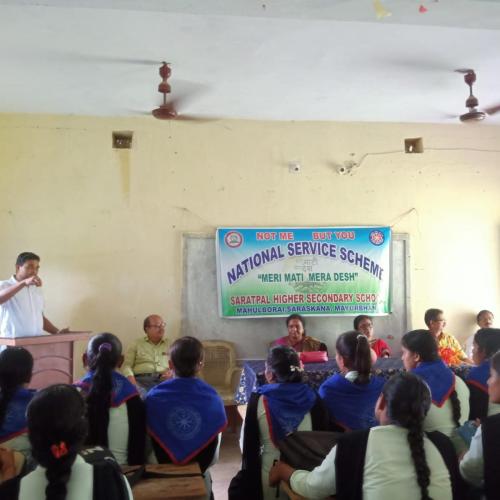 MERA MATI MERA DESH-2023 AT SARATPAL H.S.SCHOOL,MAHULBARAI.