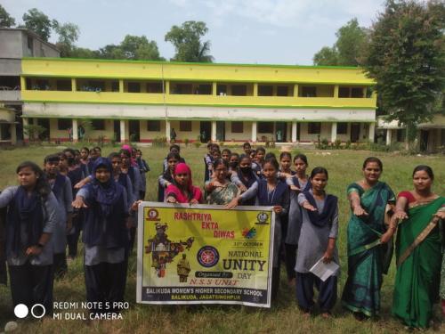 NATIONAL UNITY DAY-2023 AT BALIKUDA WOMENS H.S.SCHOOL,BALIKUDA,JAGATSINGHPUR