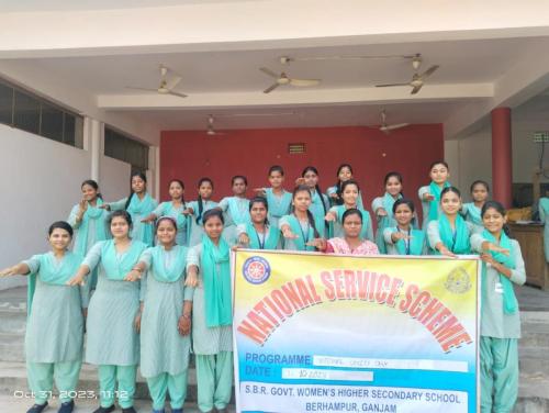 NATIONAL UNITY DAY-2023 AT S.B.R.GOVT WOMEN'S HIGHER SECONDARY SCHOOL, BERHAMPUR