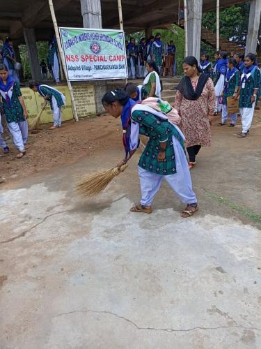 RATHYATRA CLEANING CAMPING PROGRAMME AT RAIRAKHOL WOMENS H.S.SCHOOL,RAIRAKHOL