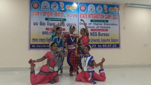 STATE INTEGRATION CAMP-2023 AT F.M.H.S.SCHOOL,BALASORE