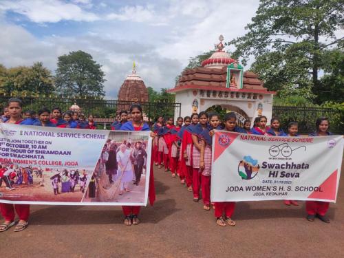 SWACHHATA HI SEWA BY JODA WOMEN'S H.S.SCHOOL,JODA,KEONJHAR